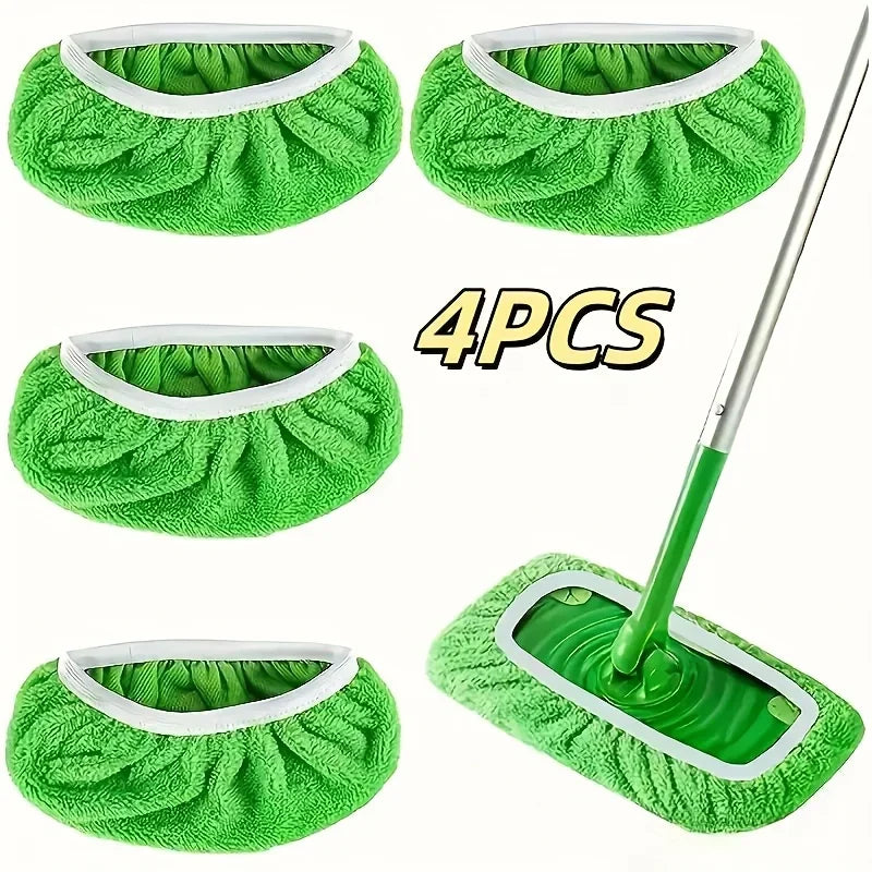 Reusable Mop Pads with High Water Absorption and Ultra-fine Fiber Cleaning Pads That Can Firmly Adhere To Most Standard Mops