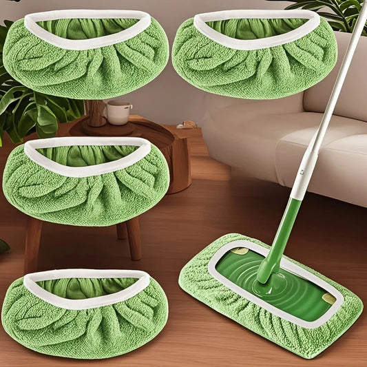 Reusable Mop Pads with High Water Absorption and Ultra-fine Fiber Cleaning Pads That Can Firmly Adhere To Most Standard Mops