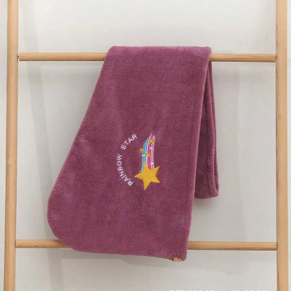 1PC Microfiber Hair Drying Cap – Quick-Dry Coral Fleece Towel Turban, Soft Shower Bandana Cap for Women & Men