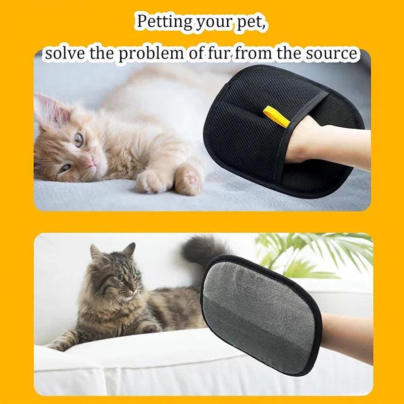 Electrostatic Pet Hair Removal Gloves – Dual-Sided Cleaning Tool