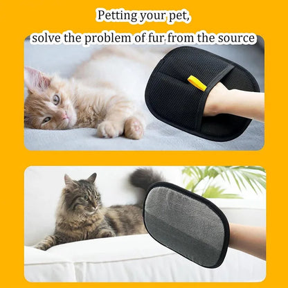 Electrostatic Pet Hair Removal Gloves – Dual-Sided Cleaning Tool