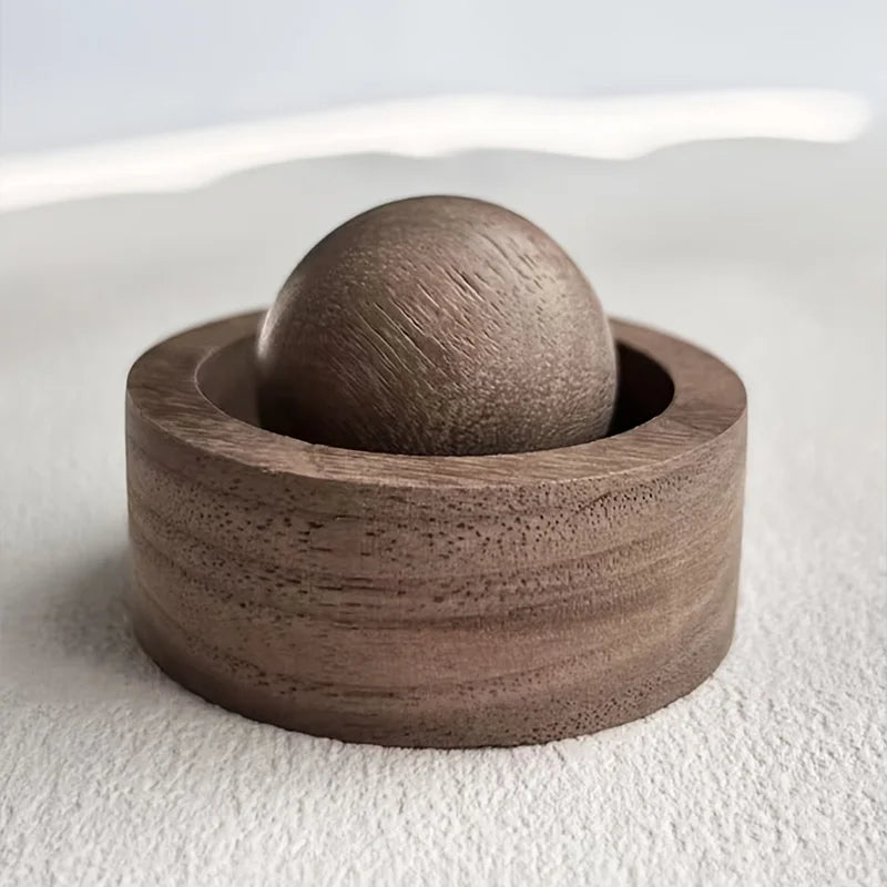 Wooden Essential Oil Diffuser - Mini Cute Natural Fragrance Diffuser for Car, Bedroom & Bathroom