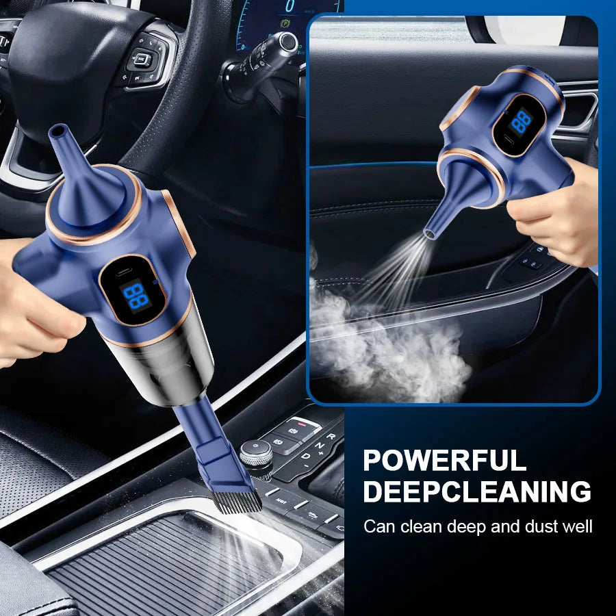 ABS Wireless Car Vacuum Cleaner Handheld HEPA Dust Filter