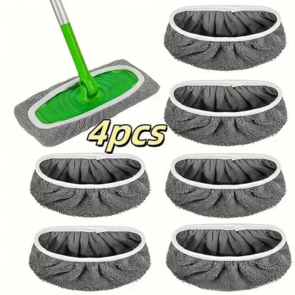 Reusable Mop Pads with High Water Absorption and Ultra-fine Fiber Cleaning Pads That Can Firmly Adhere To Most Standard Mops