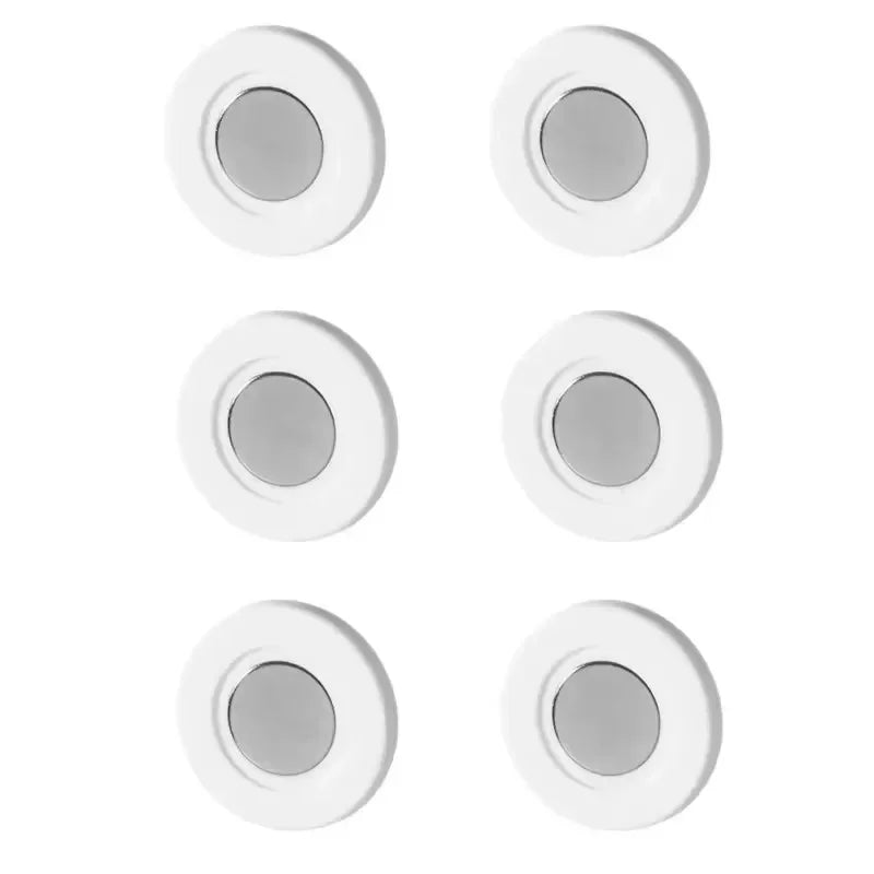 No Drill Magnetic Remote Holder - Wall Mount for TV/AC/DVD Remotes, White Space-Saving Design