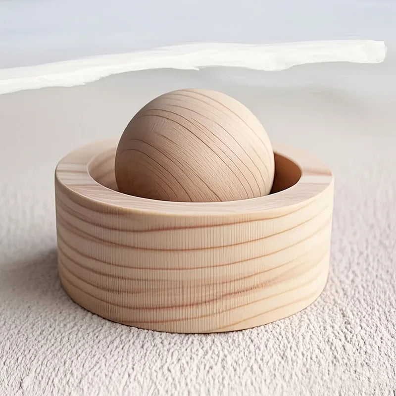 Wooden Essential Oil Diffuser - Mini Cute Natural Fragrance Diffuser for Car, Bedroom & Bathroom