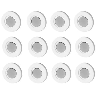 No Drill Magnetic Remote Holder - Wall Mount for TV/AC/DVD Remotes, White Space-Saving Design