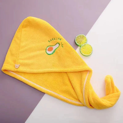 1PC Microfiber Hair Drying Cap – Quick-Dry Coral Fleece Towel Turban, Soft Shower Bandana Cap for Women & Men