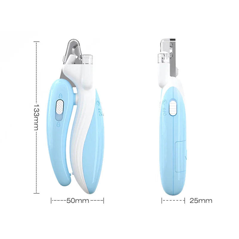 Bright Paws Pet Nail Clippers with LED Light - Safe & Precise
