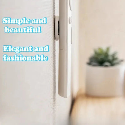 No Drill Magnetic Remote Holder - Wall Mount for TV/AC/DVD Remotes, White Space-Saving Design