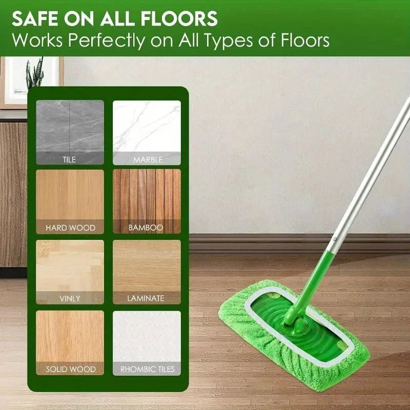 Reusable Mop Pads with High Water Absorption and Ultra-fine Fiber Cleaning Pads That Can Firmly Adhere To Most Standard Mops