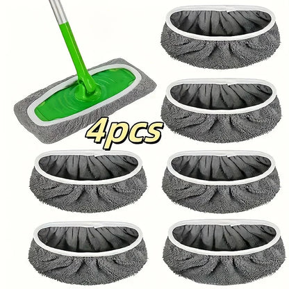 Reusable Mop Pads with High Water Absorption and Ultra-fine Fiber Cleaning Pads That Can Firmly Adhere To Most Standard Mops