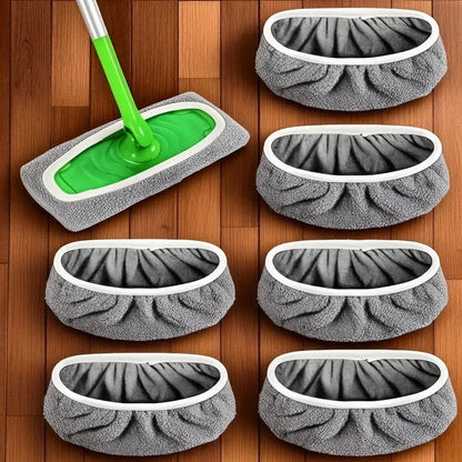 Reusable Mop Pads with High Water Absorption and Ultra-fine Fiber Cleaning Pads That Can Firmly Adhere To Most Standard Mops